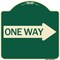 Signmission One Way With Right Arrow Heavy-Gauge Aluminum Architectural Sign, 18" x 18", G-1818-24384 A-DES-G-1818-24384 - alternate 1